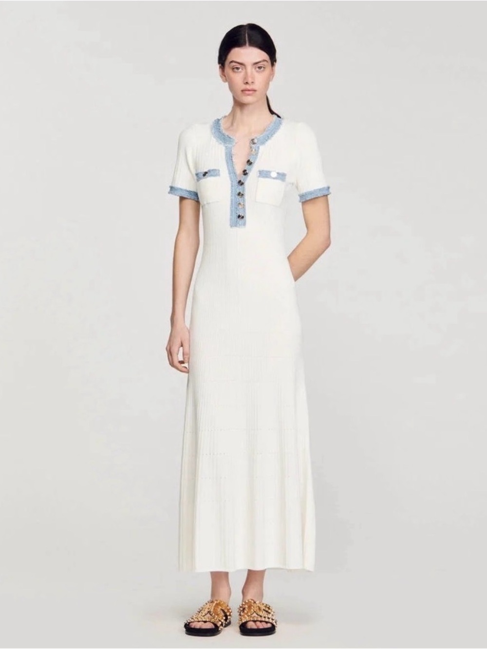 Alecia Ribbed Midi Dress